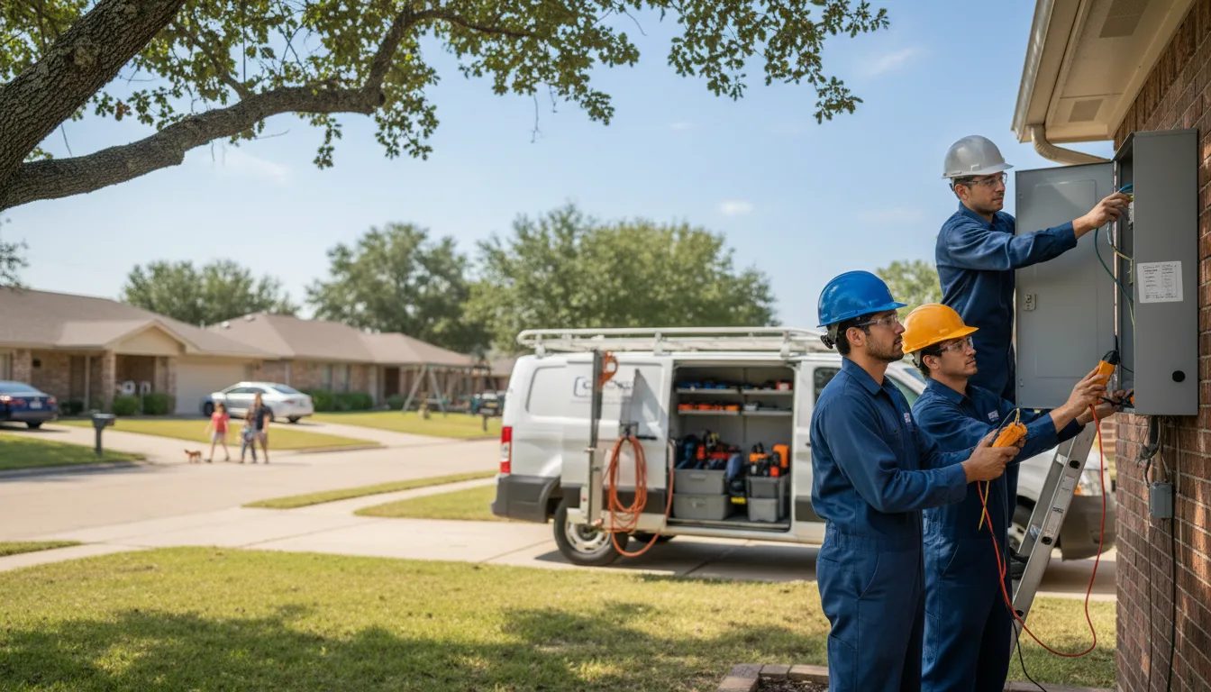 Certified electrician providing emergency electrical services in Versailles, MO